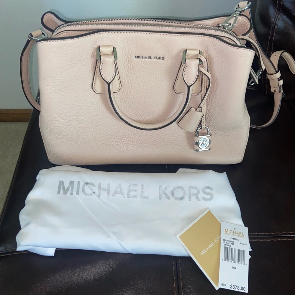 NWT michael kors camille satchel bag